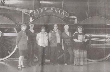 photo of a group of railwaywomen